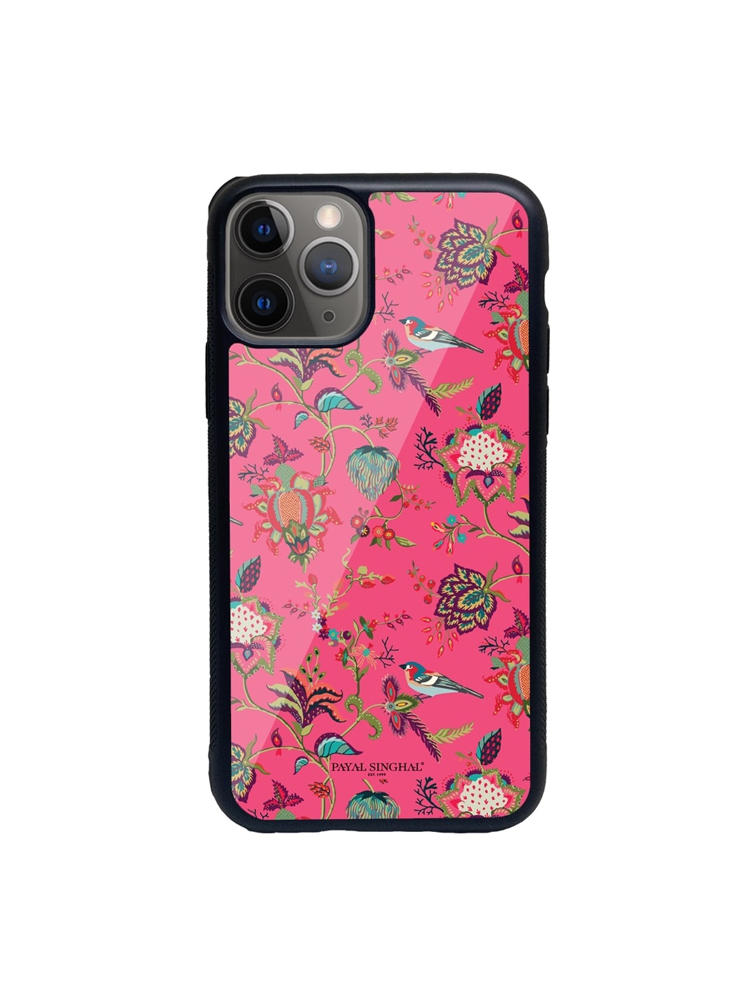 

macmerise Pink & Blue Payal Singhal Chidiya Glass iPhone 11 Pro Max Phone Case