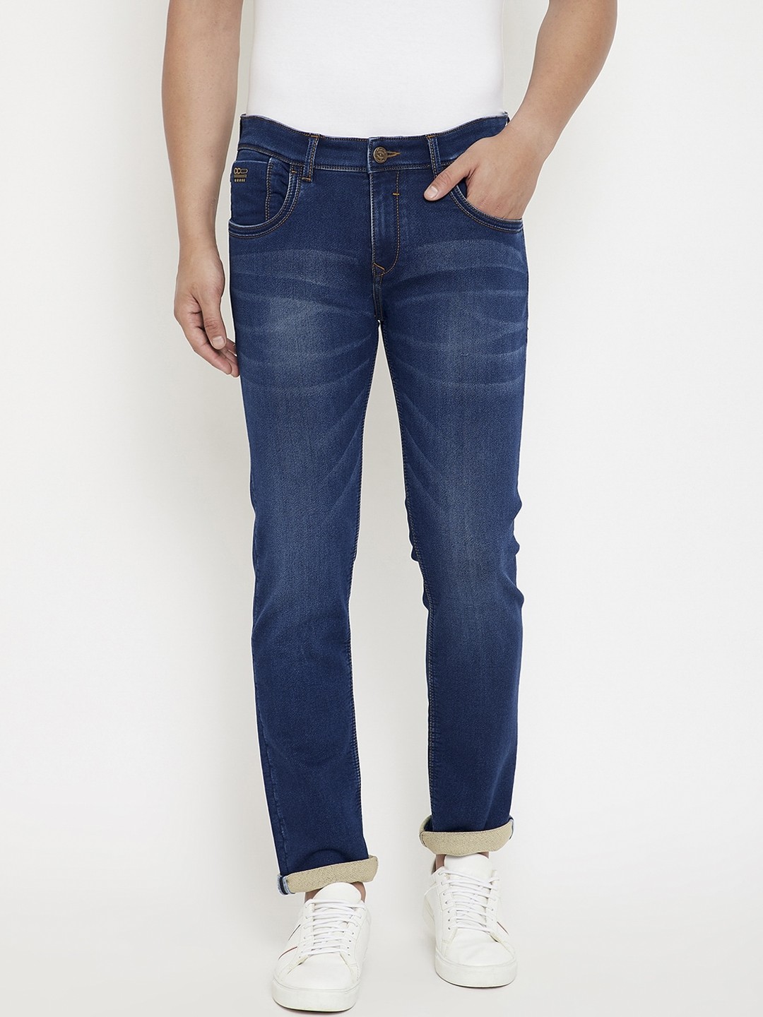 

Canary London Men Blue Slim Fit Low-Rise Clean Look Jeans