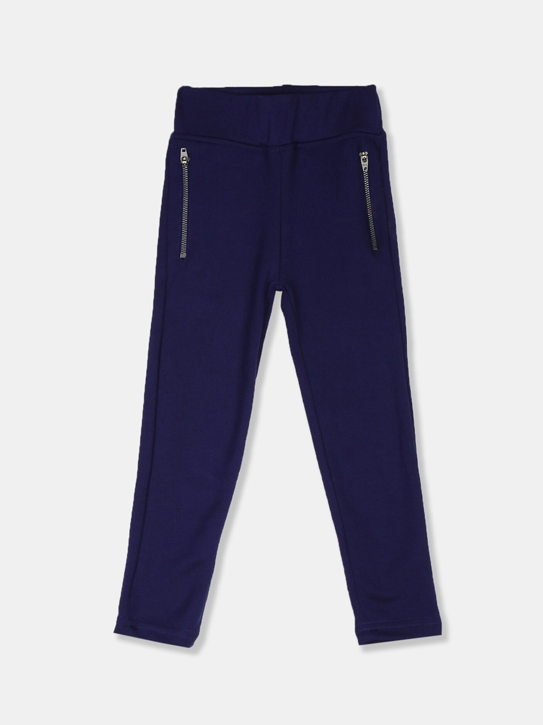 

Cherokee Girls Navy Blue Solid Treggings