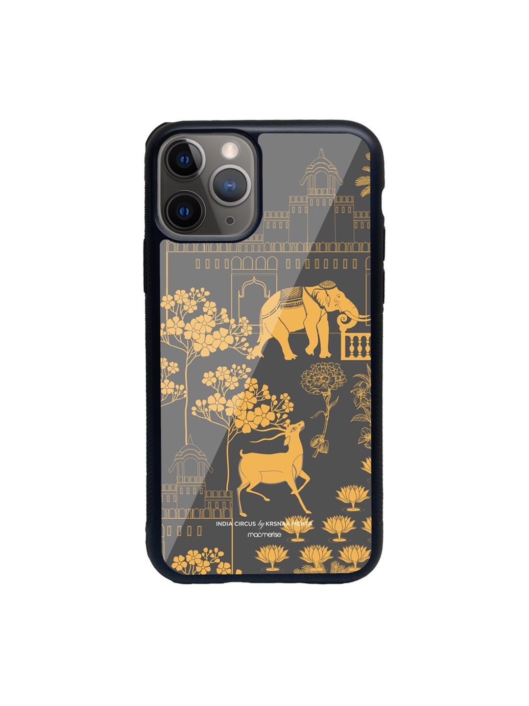 

macmerise Grey & Yellow Regal spectacle Glass iPhone 11 Pro Max Phone Case