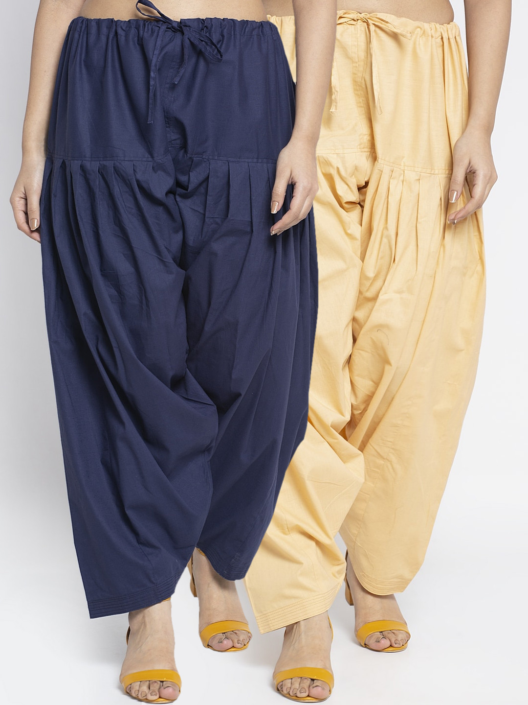 

GRACIT Women Pack Of 2 Solid Salwars, Beige