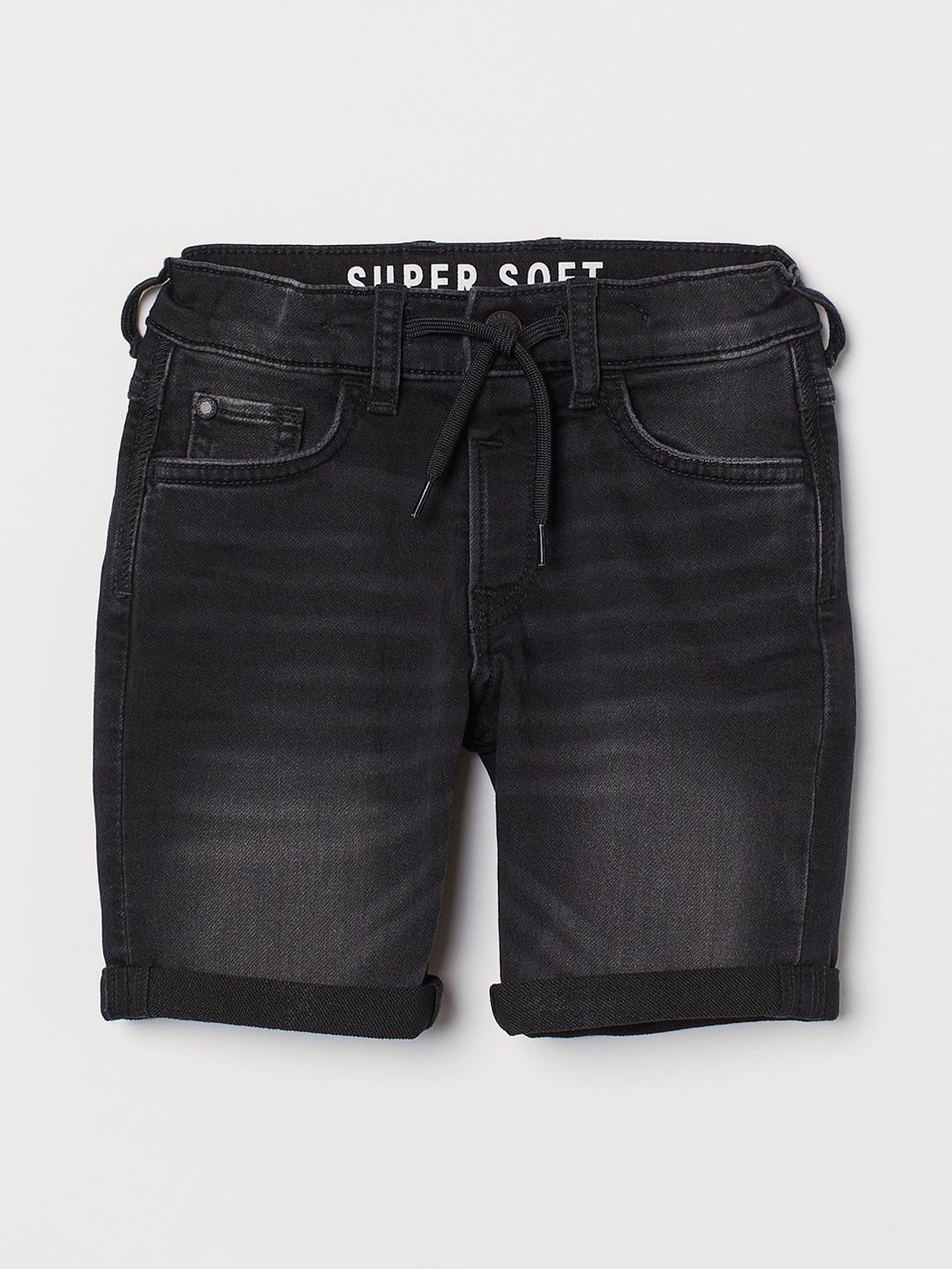 

H&M Boys Charcoal Grey Super Soft Slim Fit Shorts