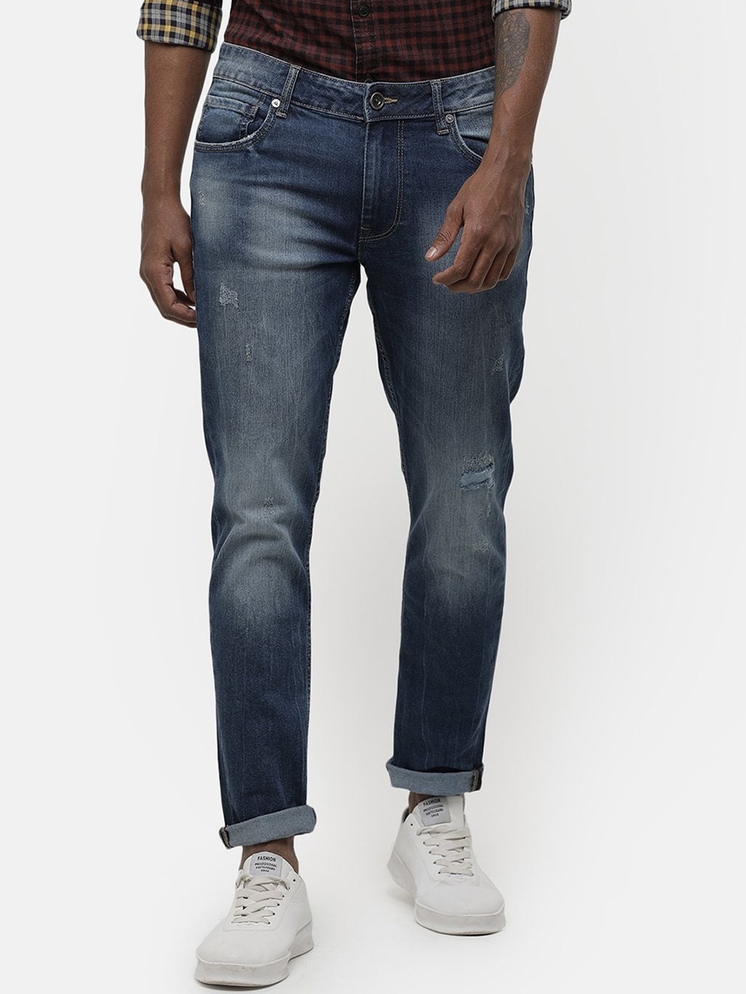 

Voi Jeans Men Blue Skinny Fit High-Rise Clean Look Stretchable Jeans