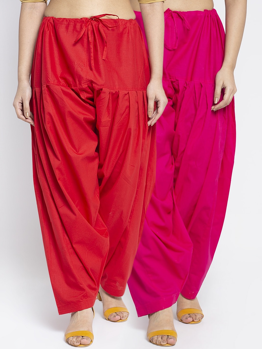 

GRACIT Women Pack Of 2 Solid Salwars, Red