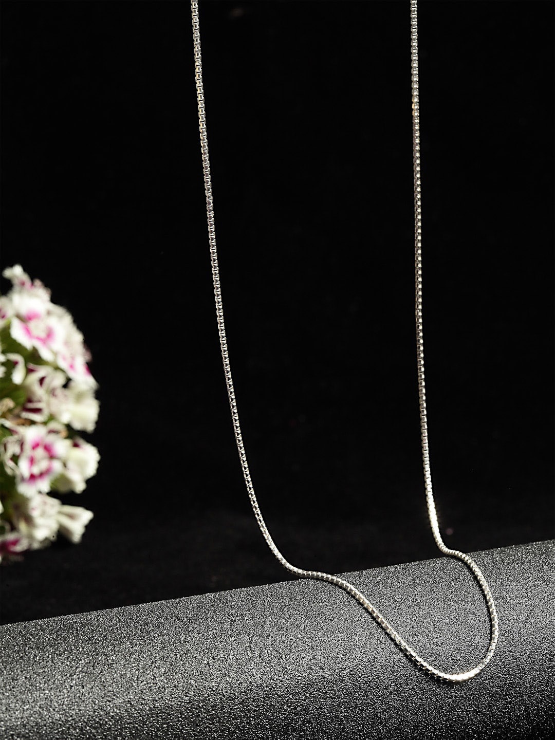 

Clara Silver-Toned Sterling Silver Rhodium-Plated Chain