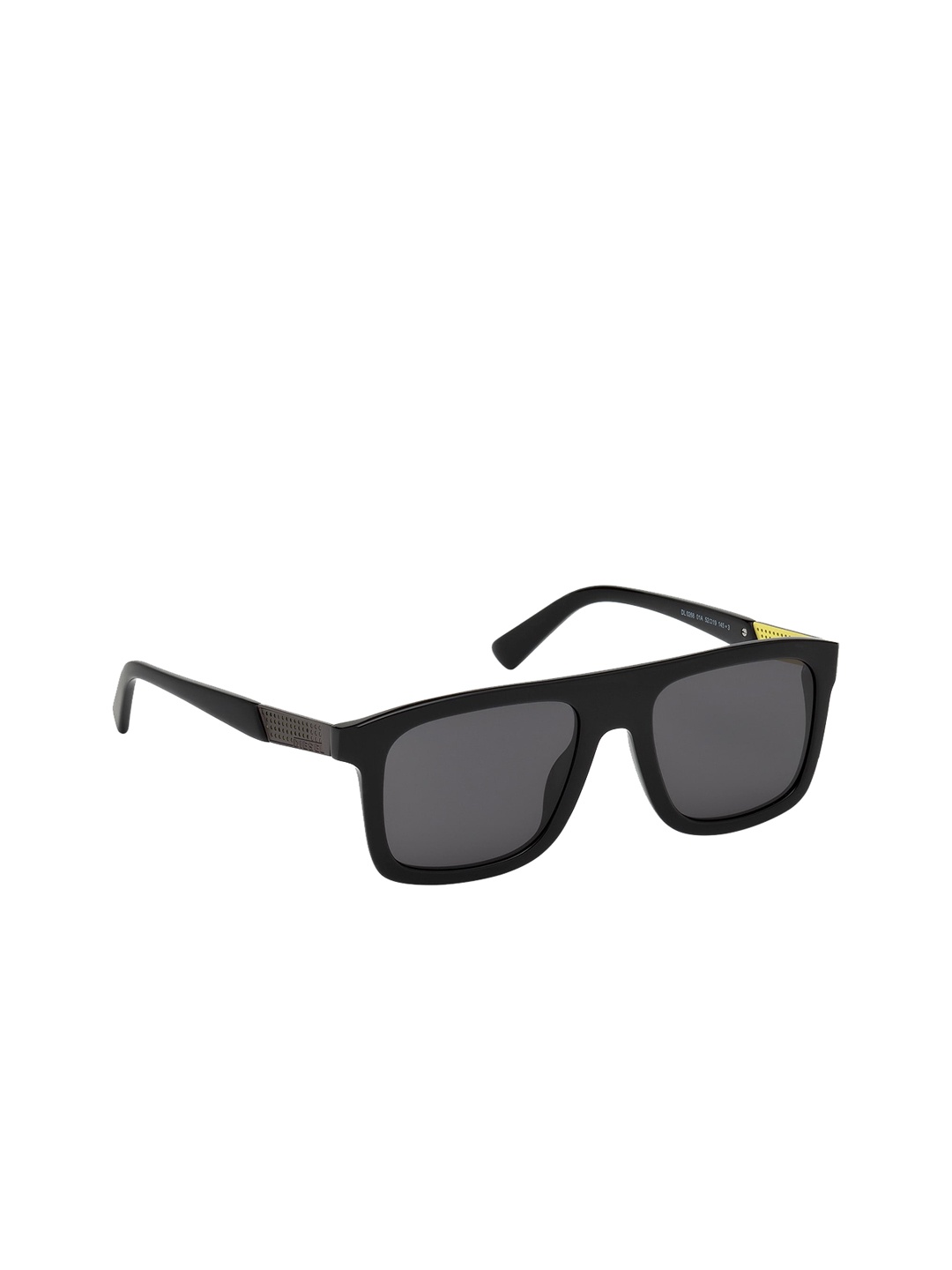 

DIESEL Men Grey Lens & Black Rectangle Sunglasses with UV Protected Lens DL0268 52 01A