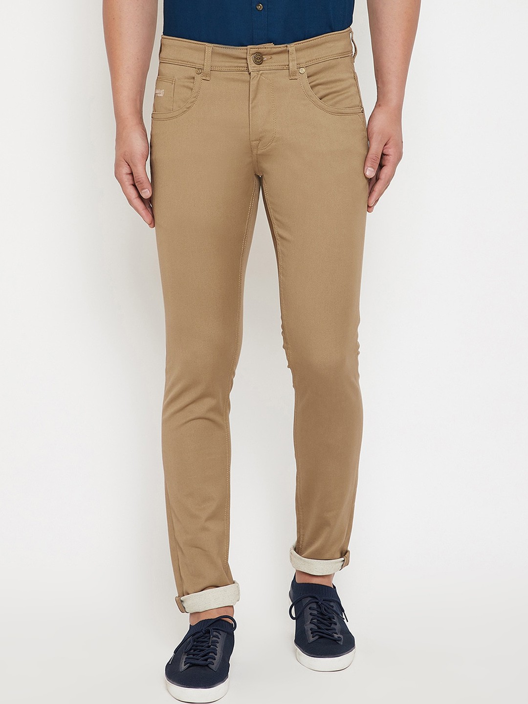 

Canary London Men Khaki Skinny Fit Low-Rise Clean Look Jeans