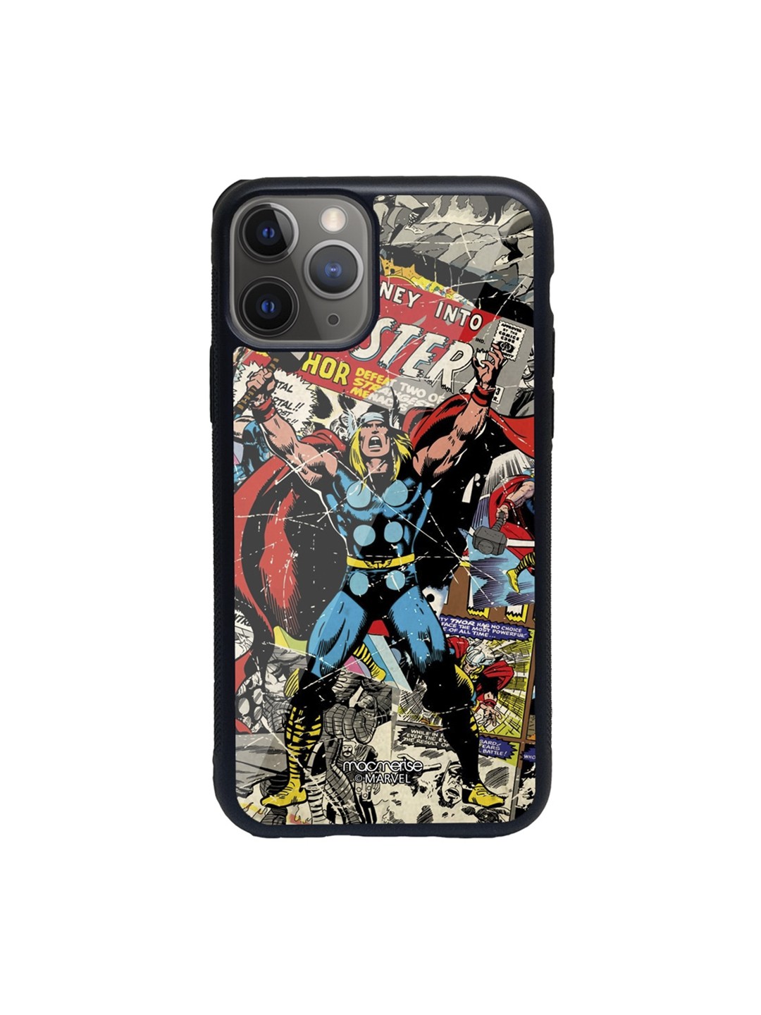 

macmerise Blue & Red Comic Thor Pattern iPhone 11 Pro Max Back Case