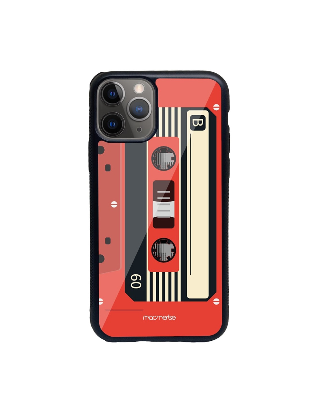 

macmerise Red & Off-White Casette Printed iPhone 11 Pro Max Back Case
