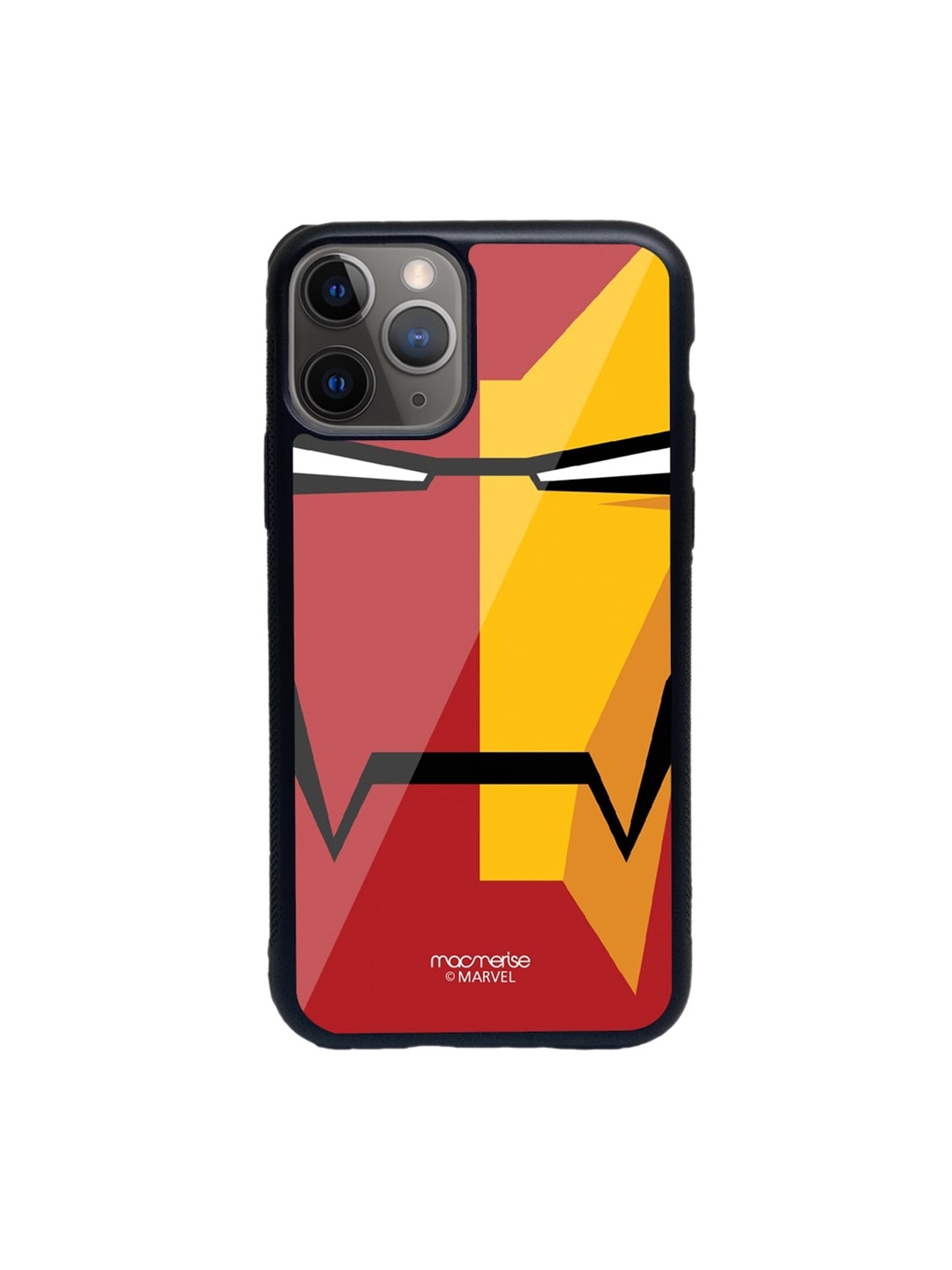 

macmerise Red & Yellow Face Focus Ironman Pattern iPhone 11 Pro Max Back Case