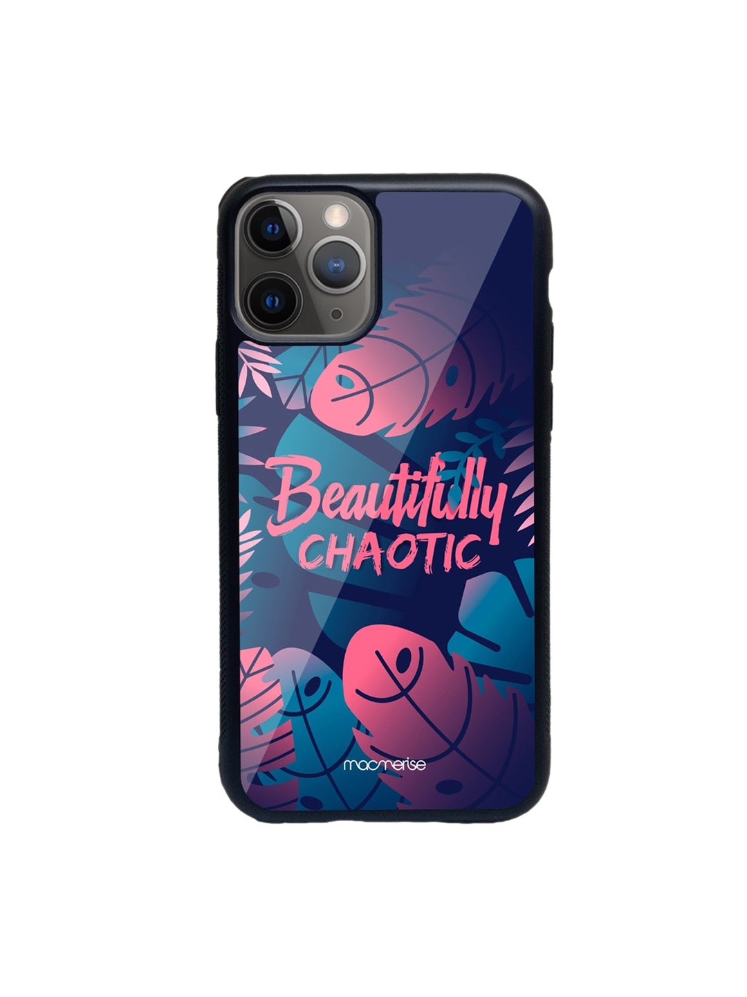 

macmerise Blue & Pink Beautifully Chaotic Pattern iPhone 11 Pro Max Back Case