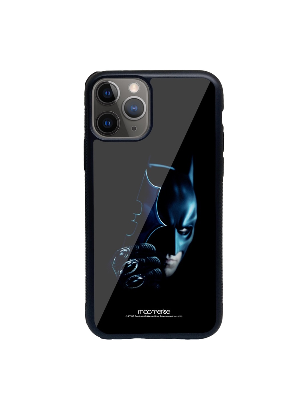 

Macmerise Black & Blue Batman Print Glass iPhone 11 Pro Max Phone Case