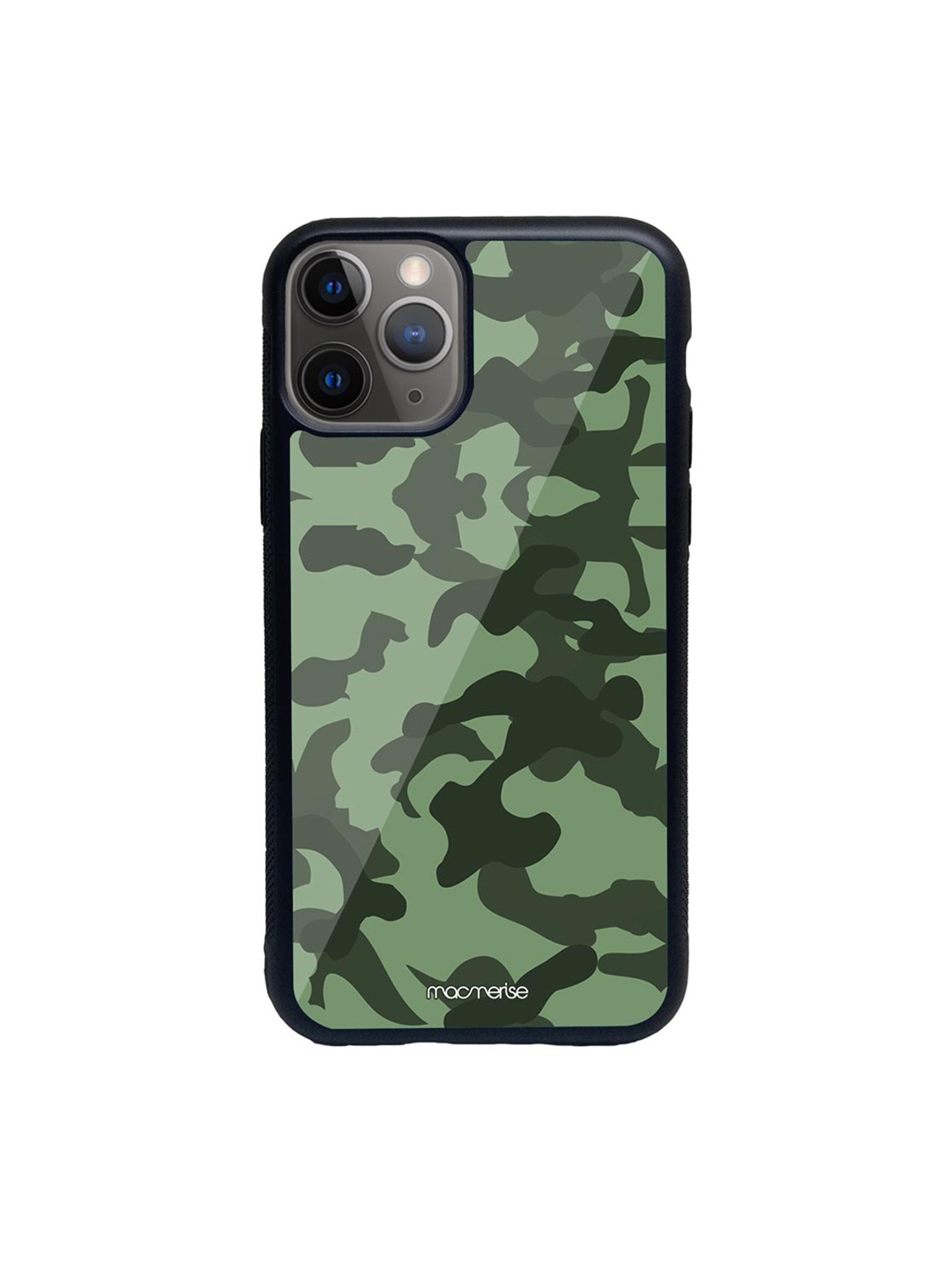 

macmerise Multicoloured Camo Green Printed iPhone 11 Pro Max Back Case, Multi