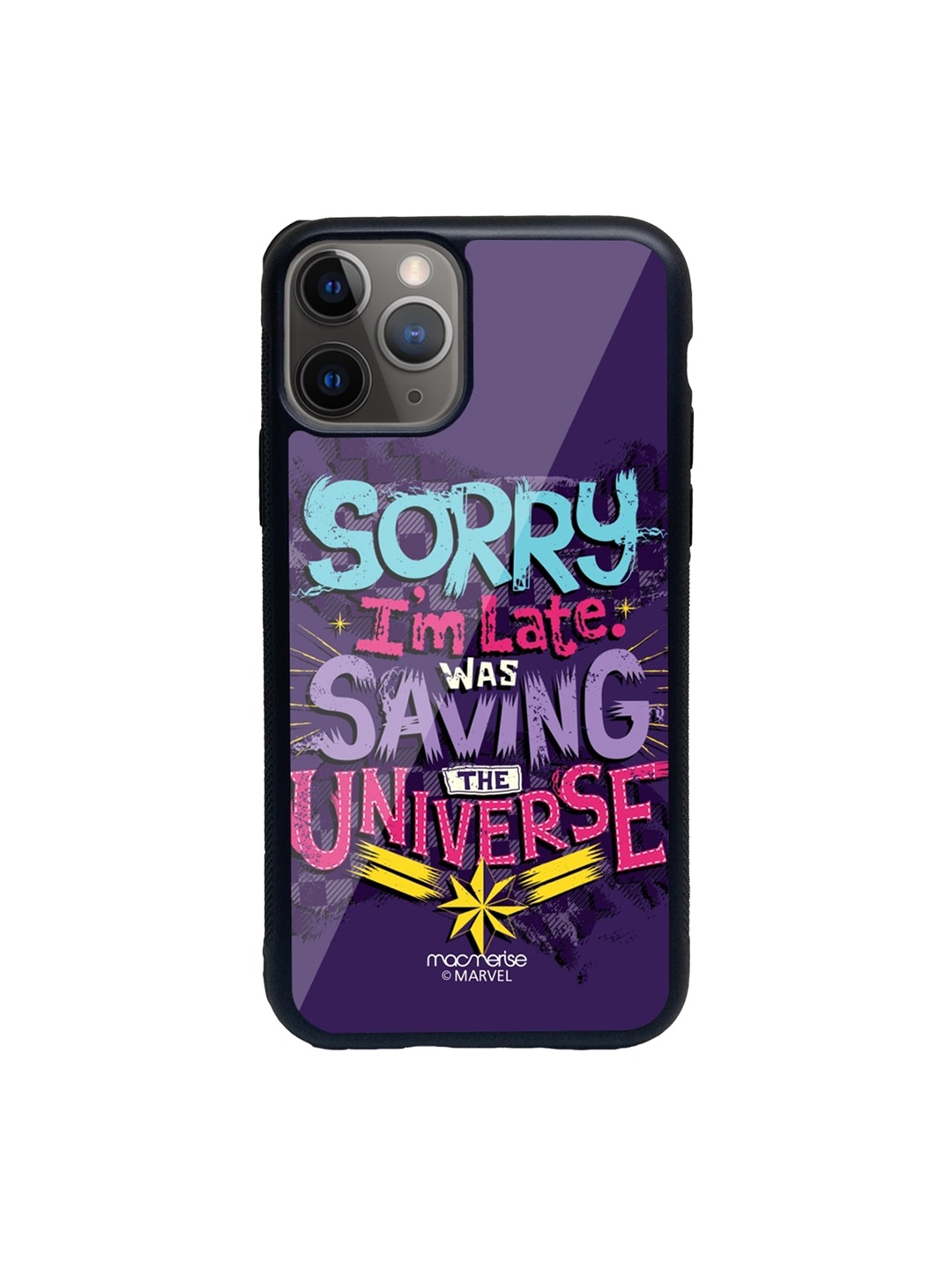 

macmerise Purple & Pink Saving The Universe Printed iPhone 11 Pro Max Back Case