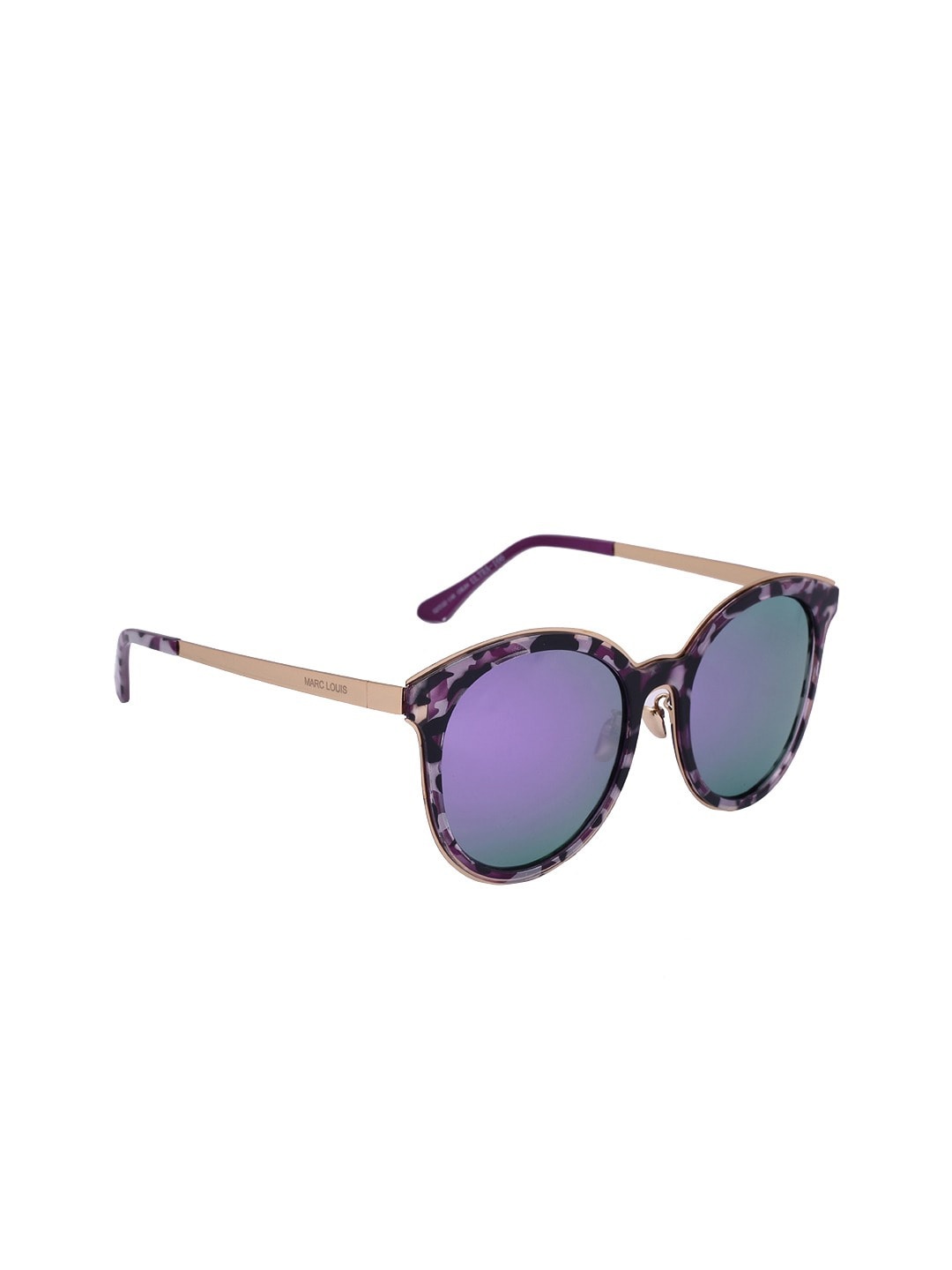 

MARC LOUIS Women Purple Lens & Black Round Sunglasses MARC LOUIS ULTRA-166 COL04 SG
