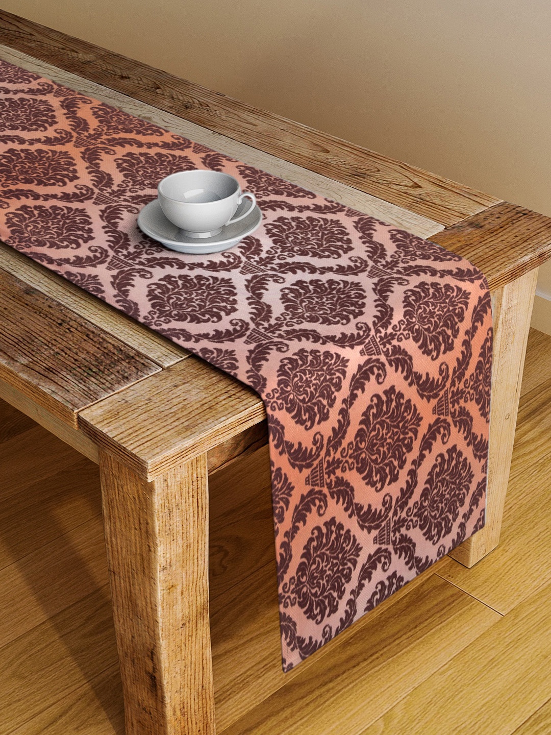 

Alina decor Brown & Beige Digital Printed Table Runner