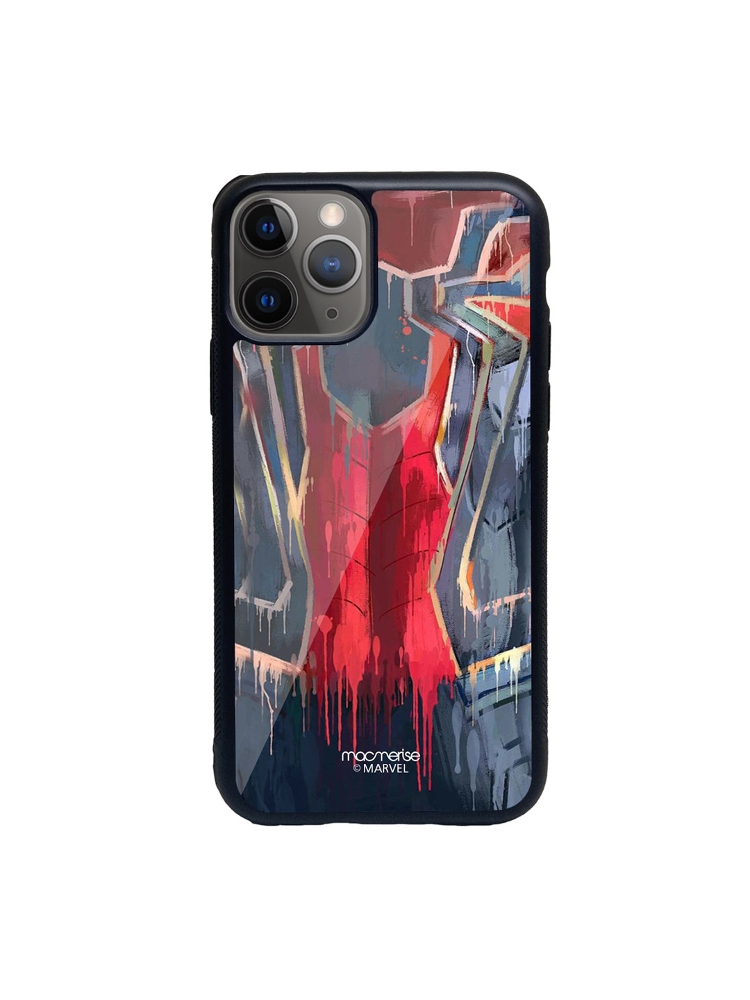

macmerise Multicoloured Grunge Suit Spidey Glass iPhone 11 Pro Max Phone Case, Multi