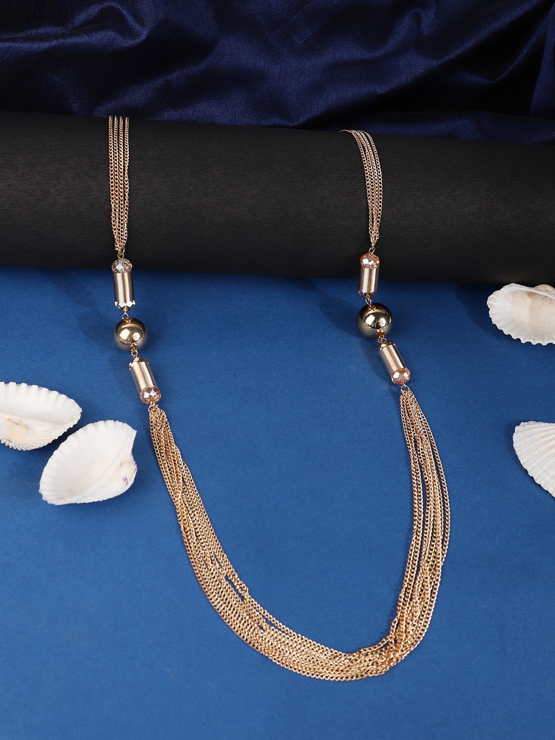 

ANIKAS CREATION Gold Metal Multistrand Chain Smart Casual Long Chain