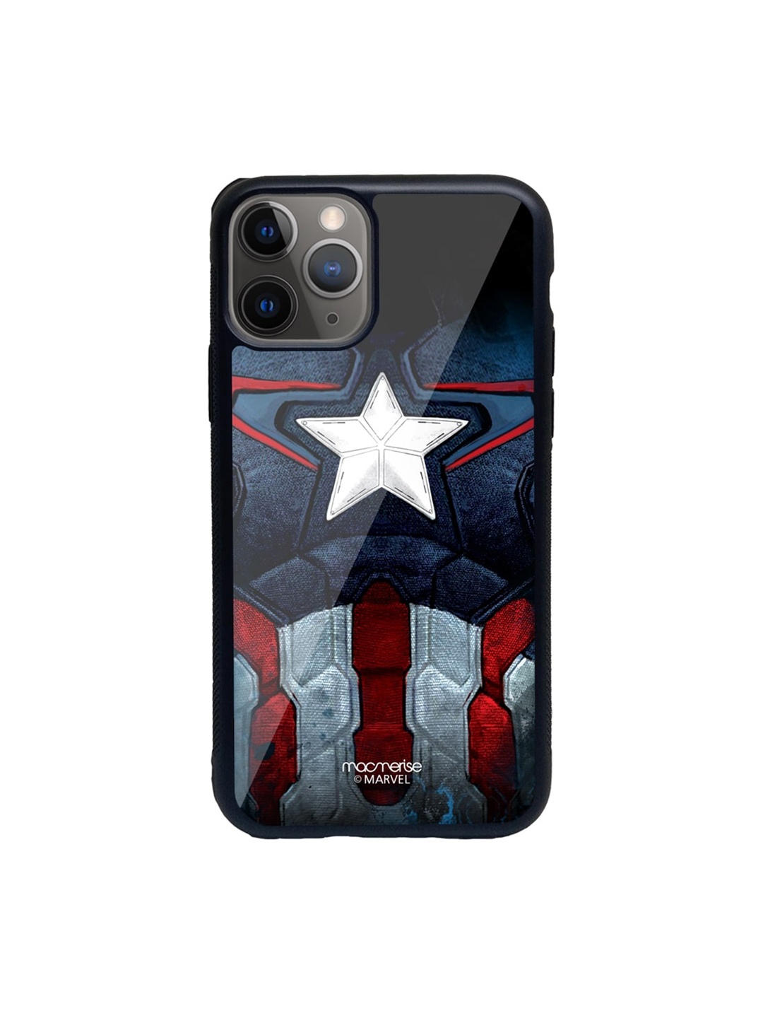 macmerise Multicoloured Cap Am Suit Glass iPhone 11 Pro Max Phone Case, Multi