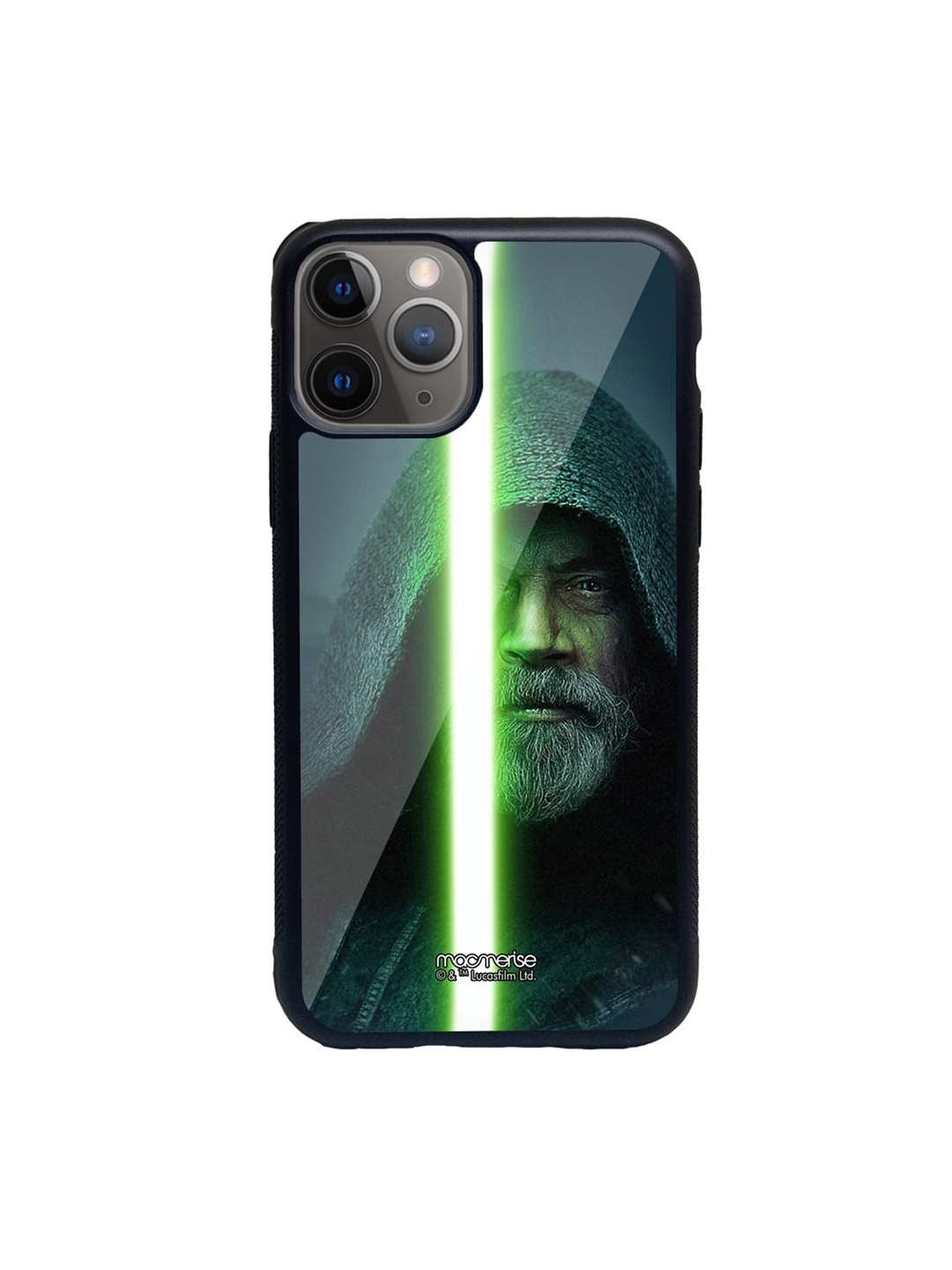 

macmerise Black & Green Light Saber Printed iPhone 11 Pro Max Back Case