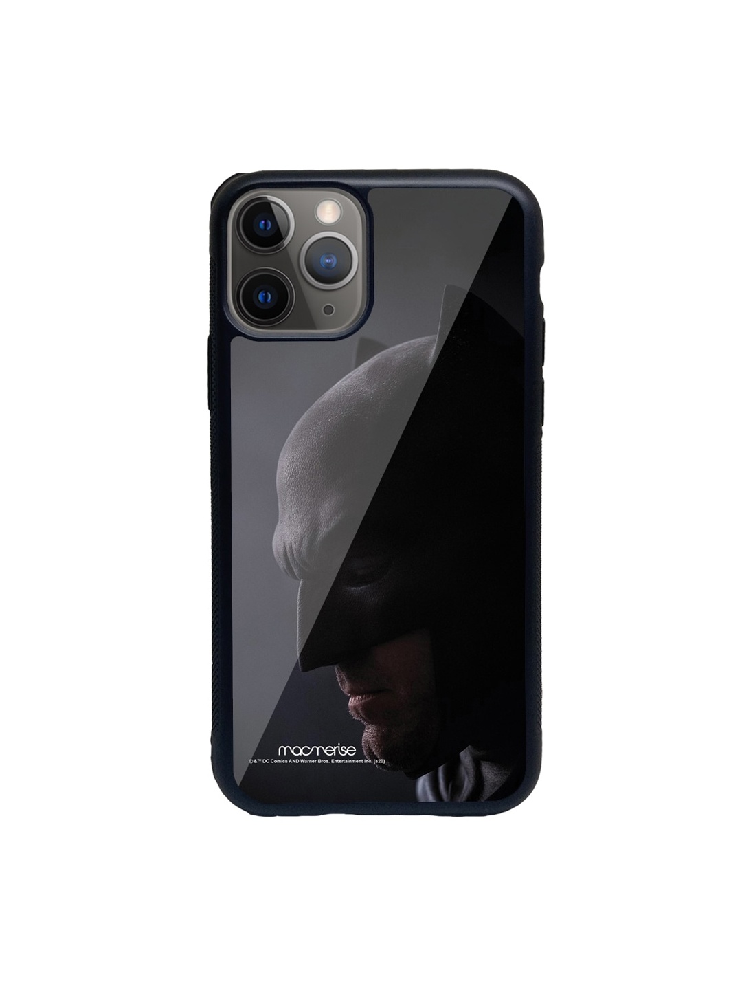 

macmerise Grey & Black Brutal Batman Glass iPhone 11 Pro Max Phone Case