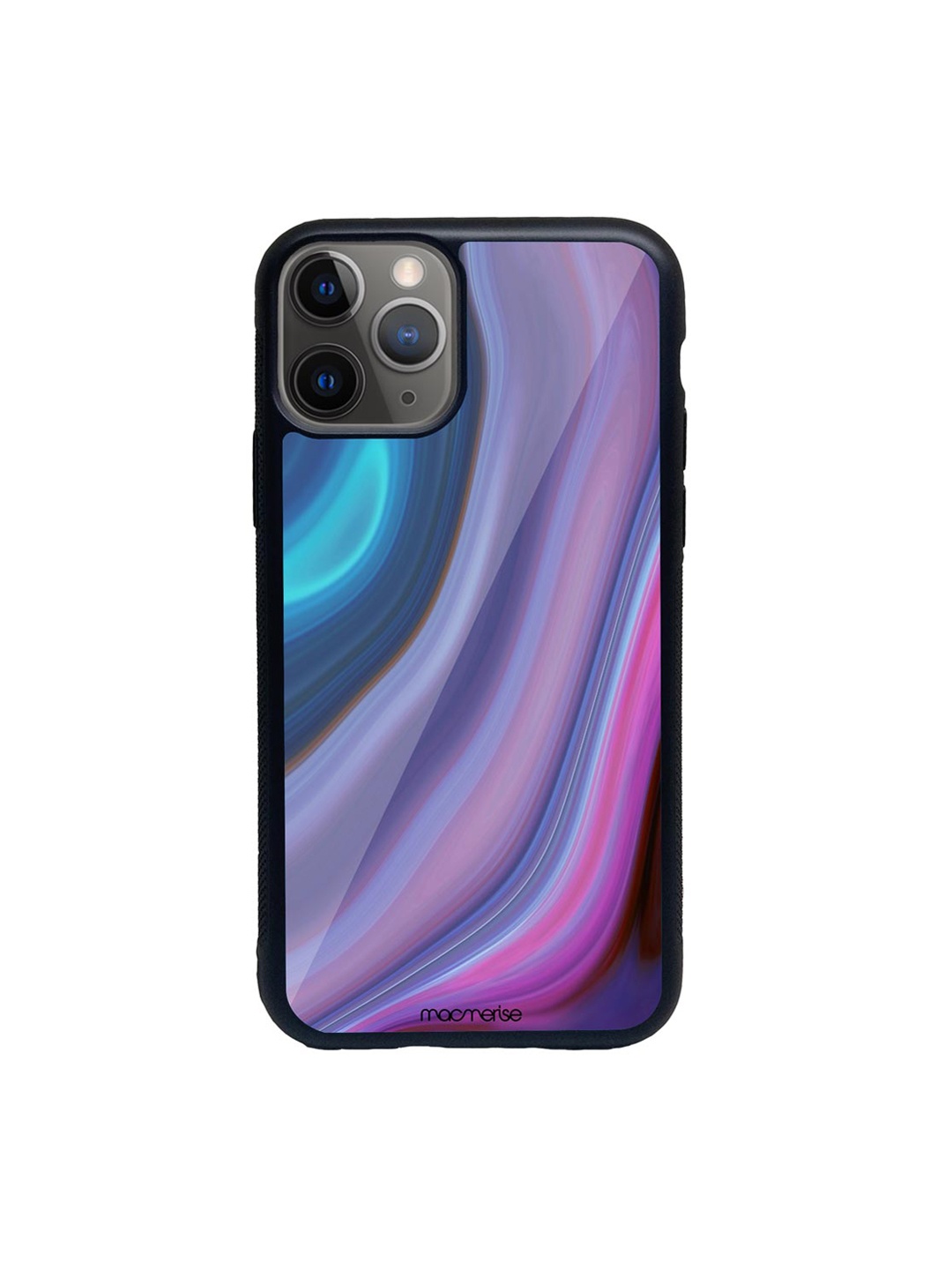 

macmerise Purple & Blue Liquid Funk Pattern iPhone 11 Pro Back Case