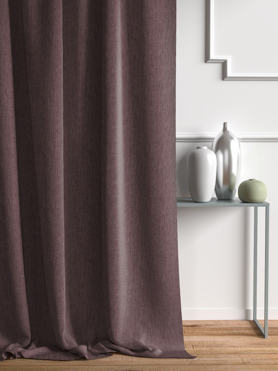 

DDecor Burgundy Single Sheer Door Curtain