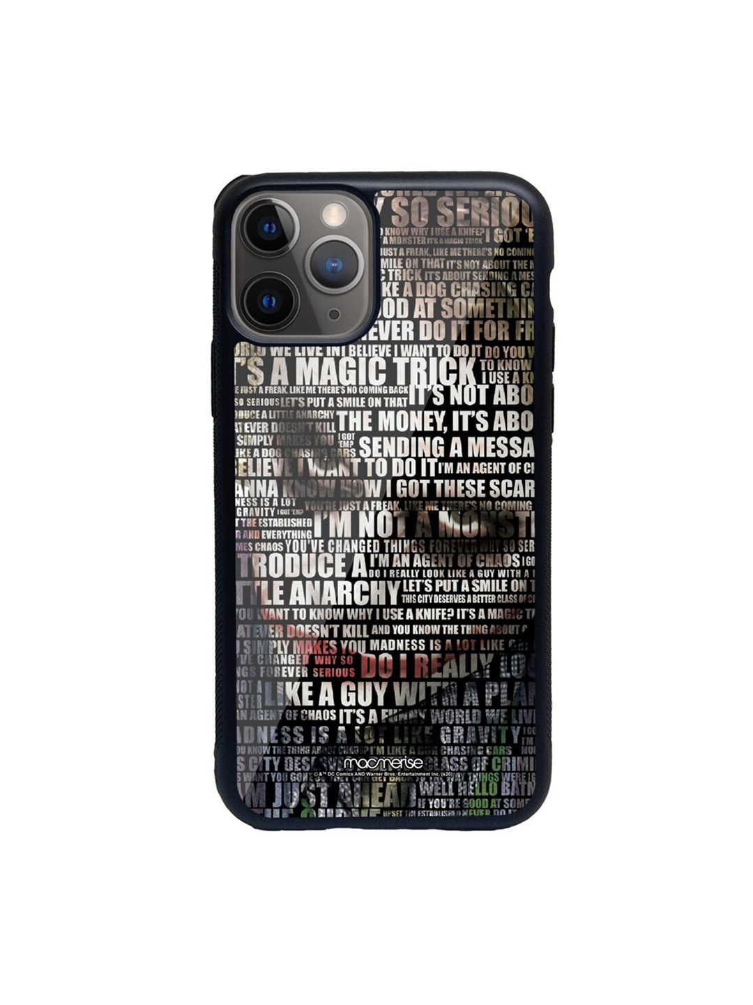 

macmerise Black & White Joker Quotes iPhone 11 Pro Max Back Case