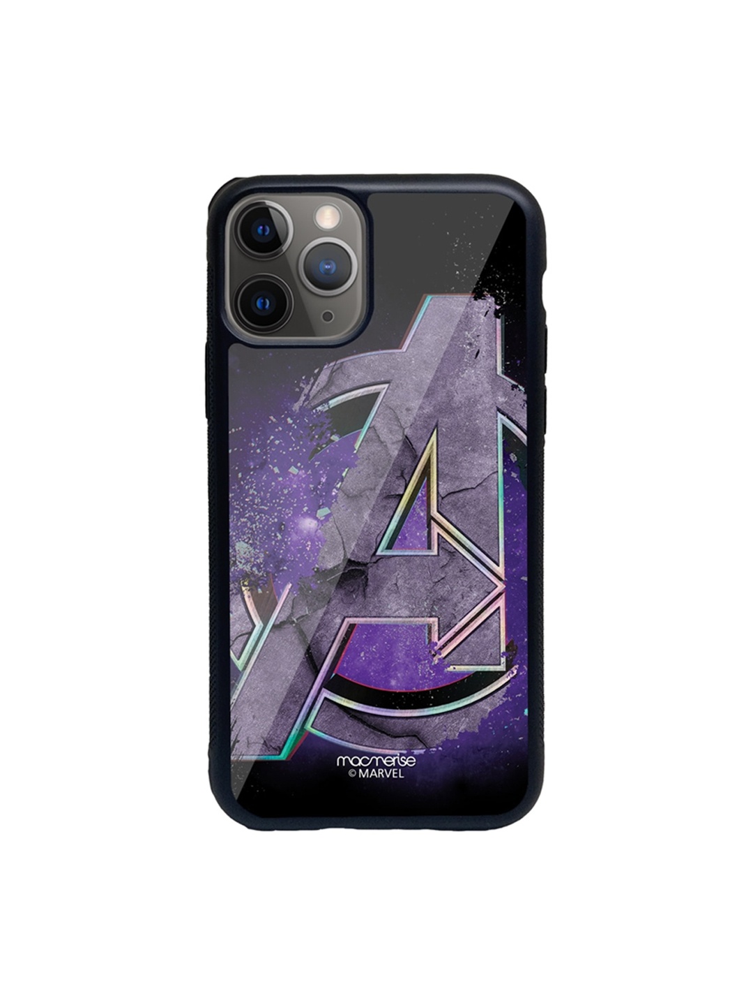 

macmerise Black & Purple Endgame Logo Printed iPhone 11 Pro Max