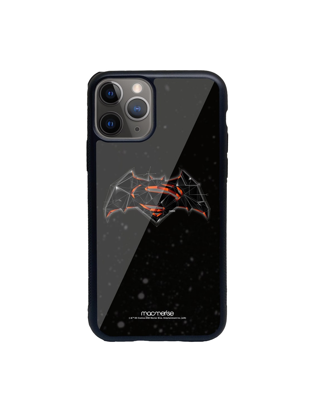 

macmerise Black & Orange Bat Super Trace iPhone 11 Pro Max Back Case