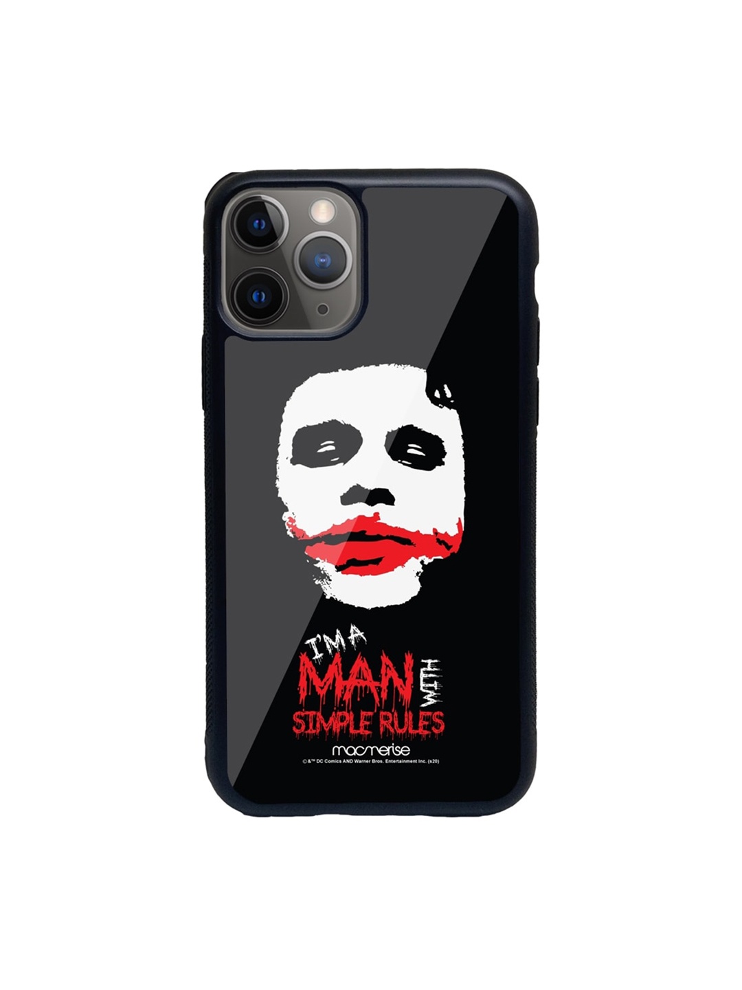 

macmerise Black & Red Man With Simple Rules Printed iPhone 11 Pro Max Back Case