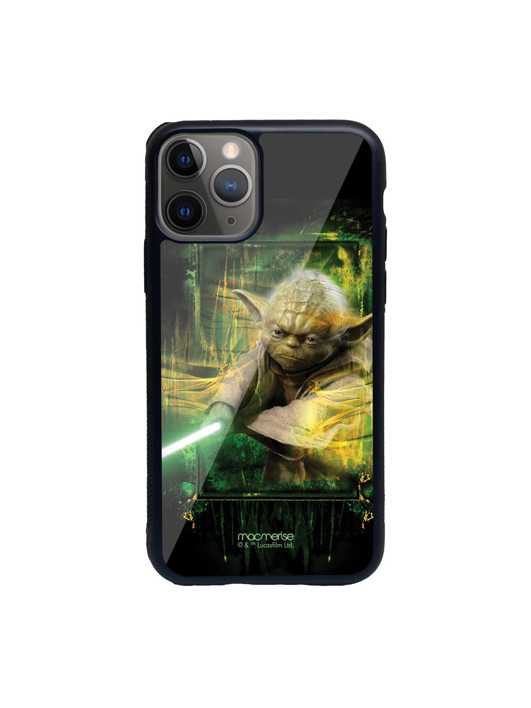 

macmerise Green & Yellow Furious Yoda Pattern iPhone 11 Pro Max Back Case