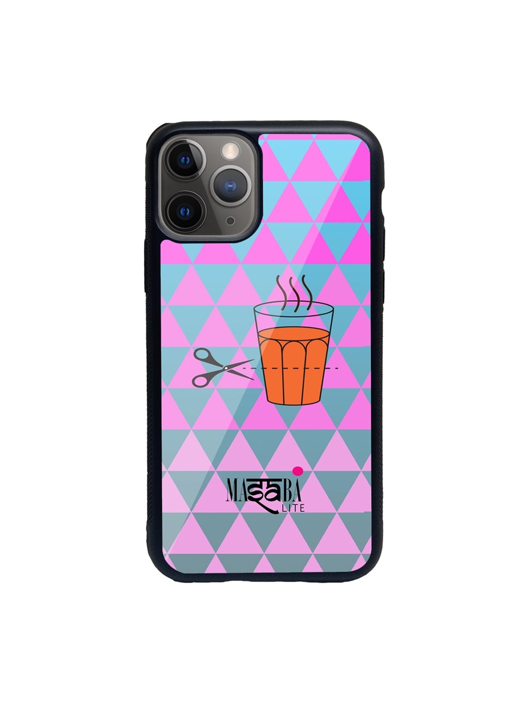 

macmerise Pink & Blue Masaba Cutting Chai Pattern iPhone 11 Pro Max Back Case
