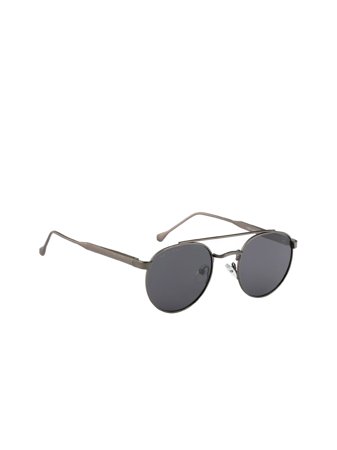 

ROYAL SON Men Black Lens & Black Aviator Sunglasses CHI00104-C2-Black