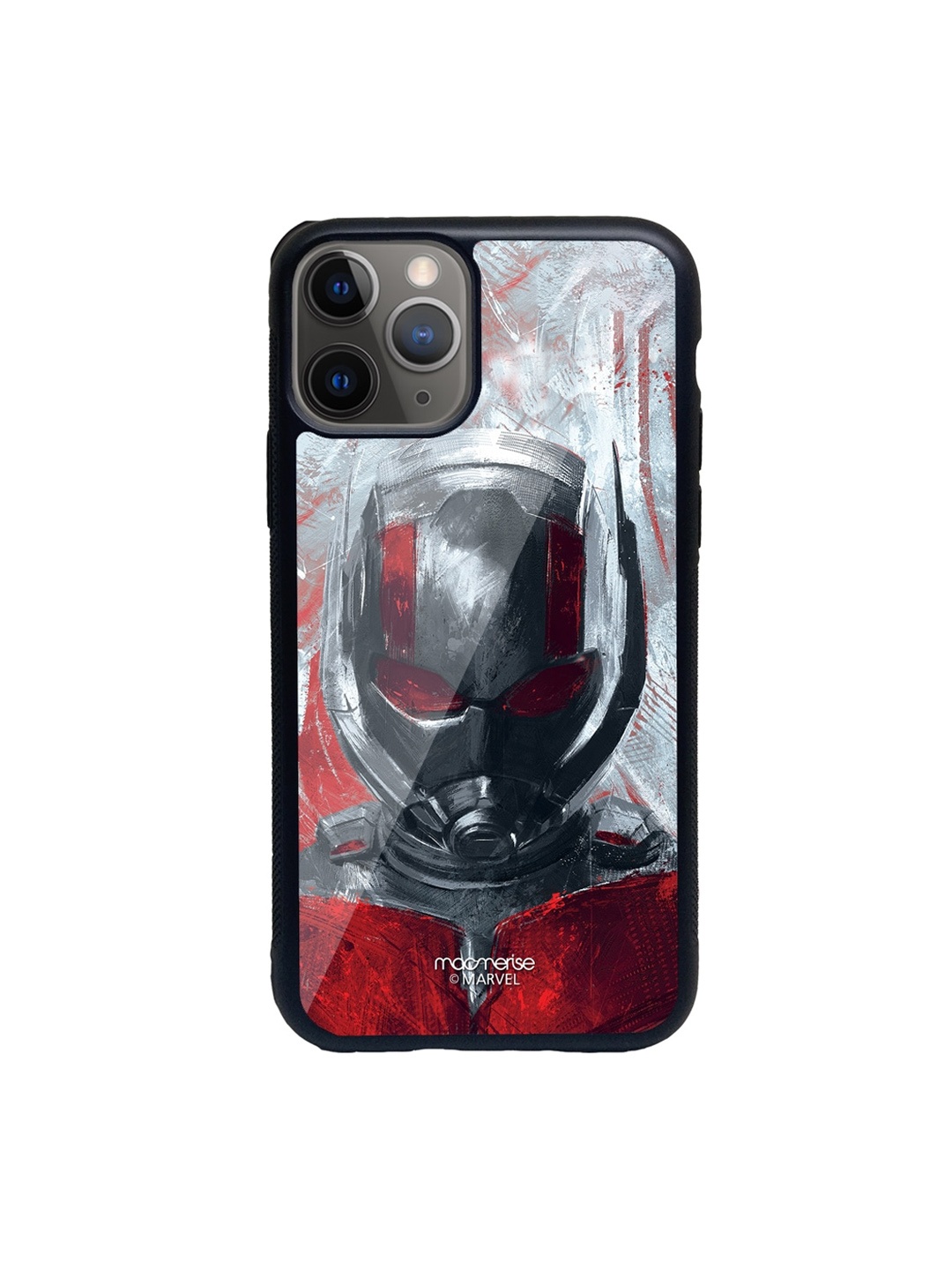 

macmerise Red & Silver-Toned Charcoal Art Antman Pattern iPhone 11 Pro Max Back Case