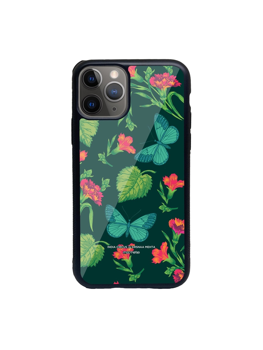 

macmerise Black & Green Butterfly effect iPhone 11 Pro Max Back Case