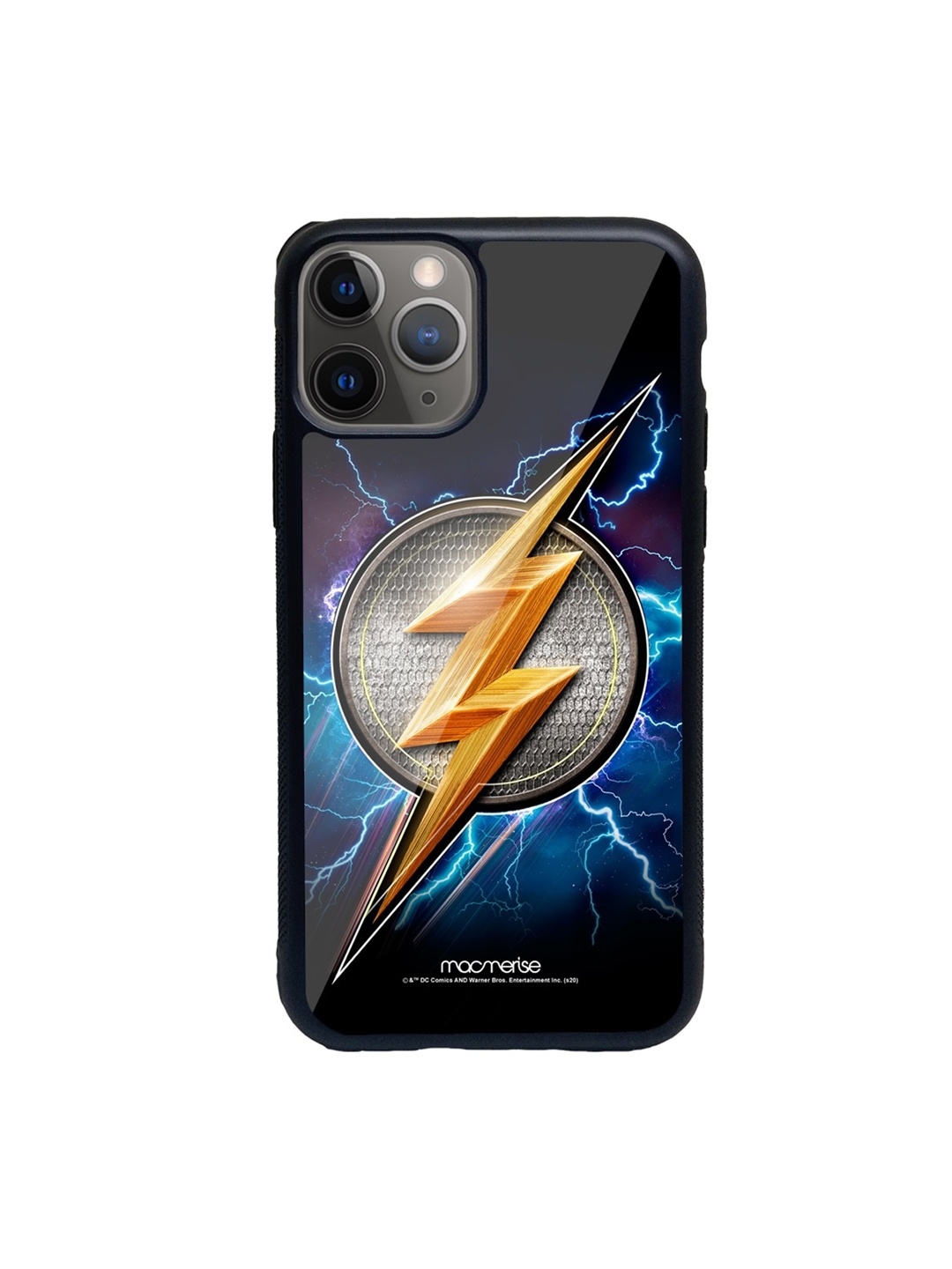 

macmerise Black & Blue Flash Storm iPhone 11 Pro Max Back Case