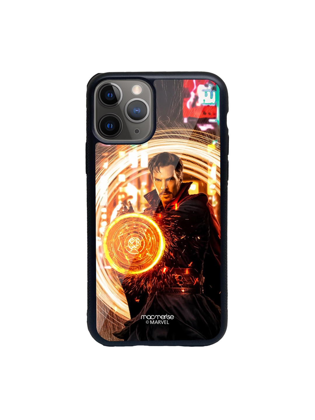 

macmerise Black & Orange Dr Strange Opening Portal iPhone 11 Pro Max Back Case