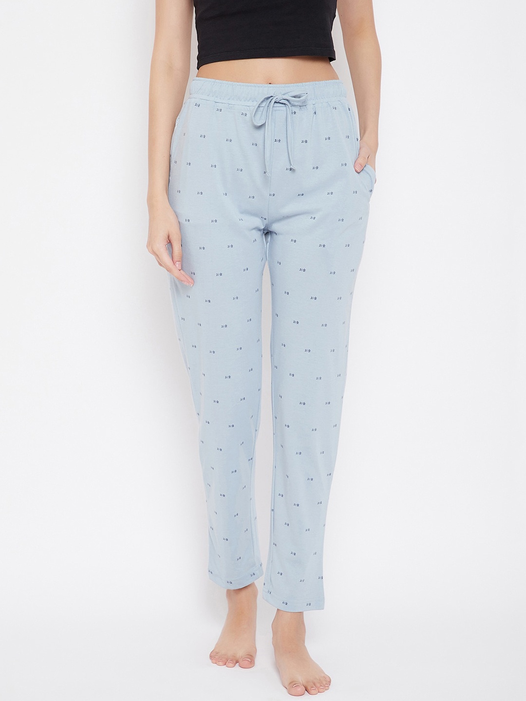 

Okane Women Blue Printed Lounge Pants