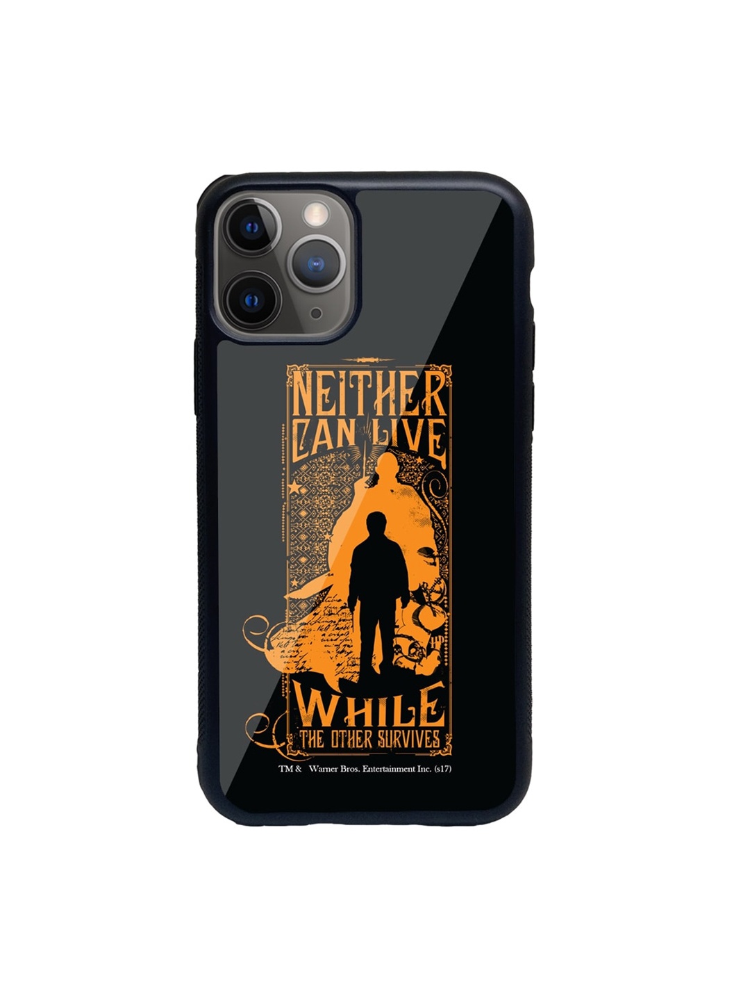 

macmerise Black & Orange Harry Vs Voldemort Printed iPhone 11 Pro Back Case