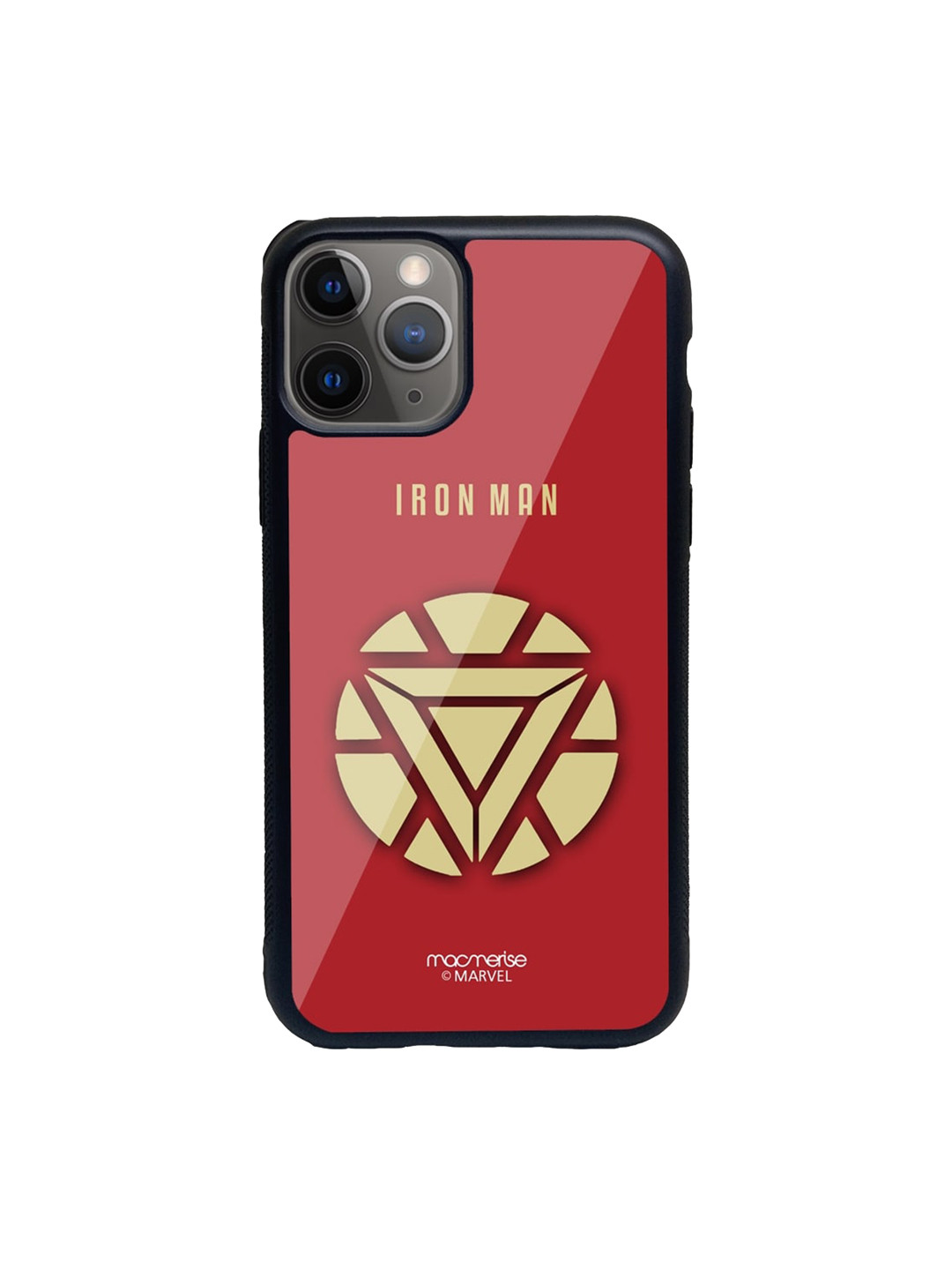 

macmerise Black & Red Minimalistic Ironman iPhone 11 Pro Max Back Case