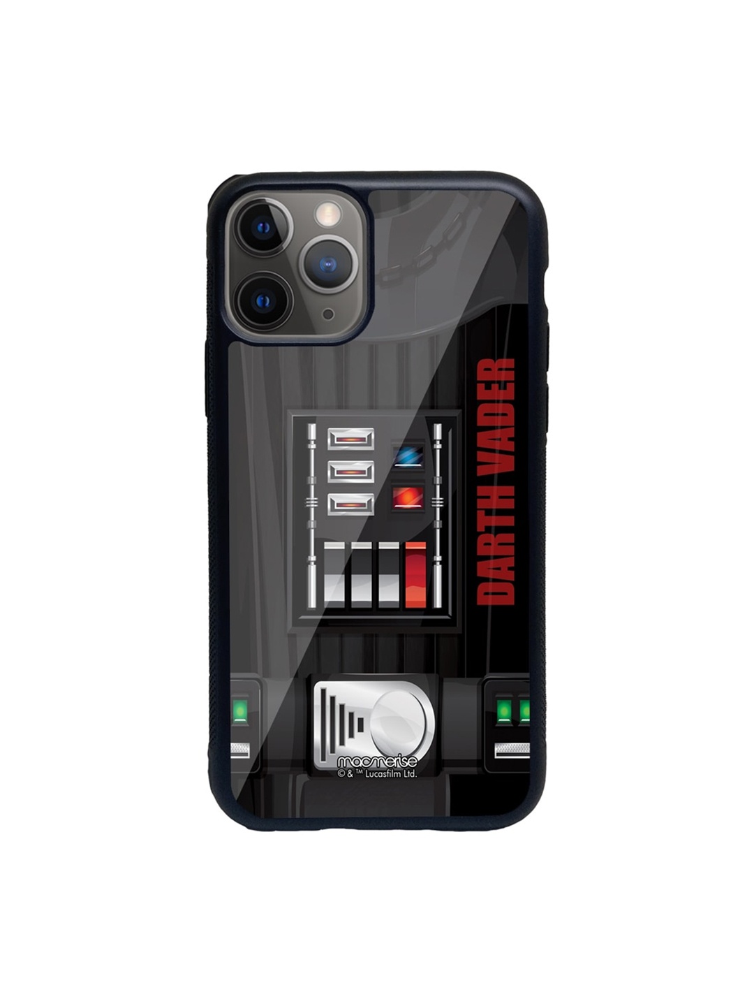 

macmerise Grey & Red Attire Vader Glass iPhone 11 Pro Max Phone Case