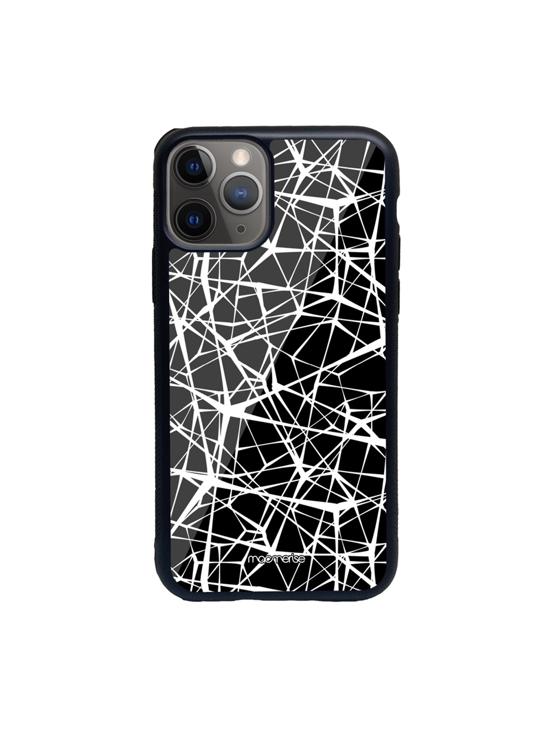 

macmerise Black & White Grunge Web Glass iPhone 11 Pro Max Phone Case