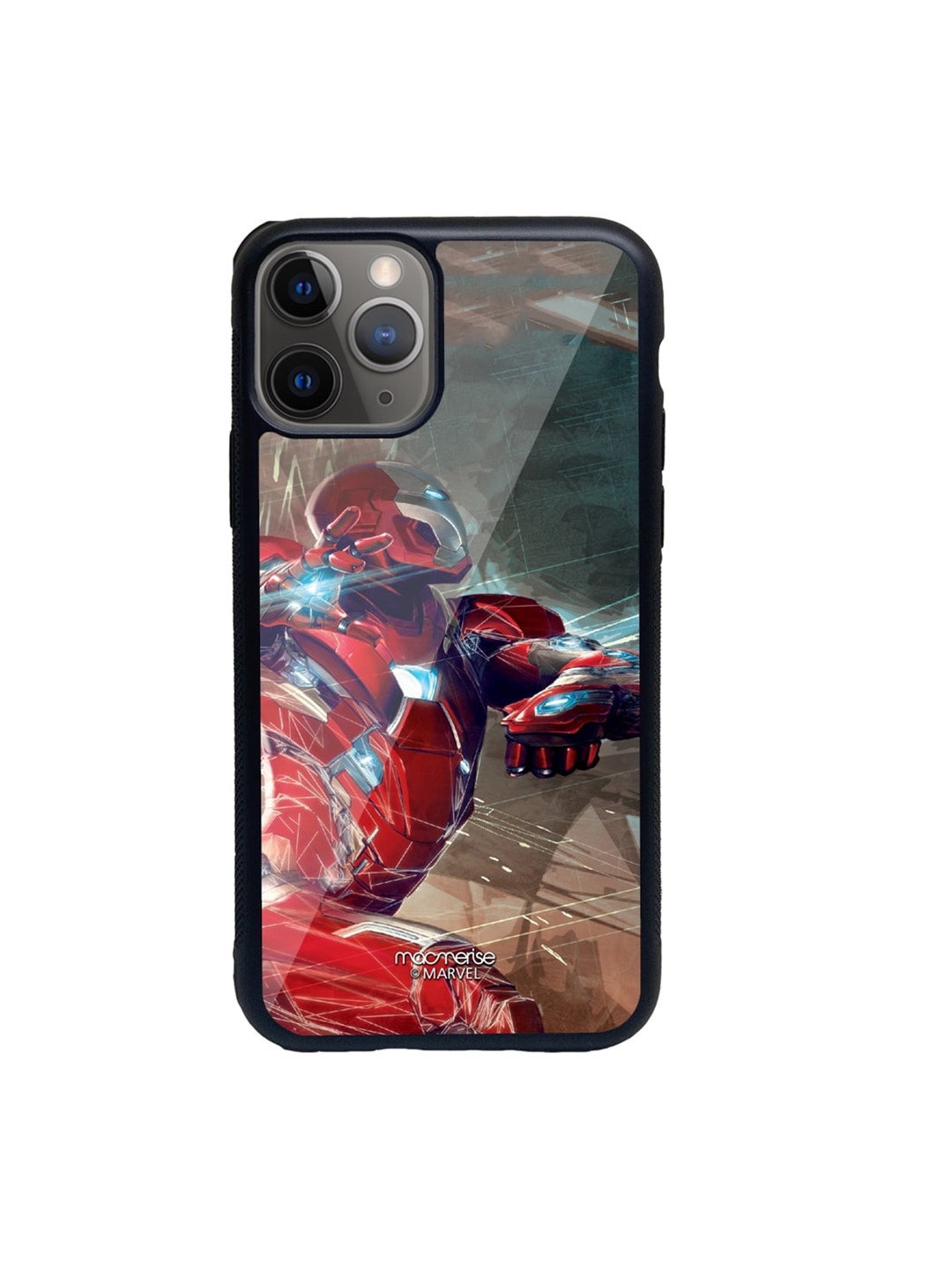 

macmerise Red & Black Ironman Attack Printed iPhone 11 Pro Back Case