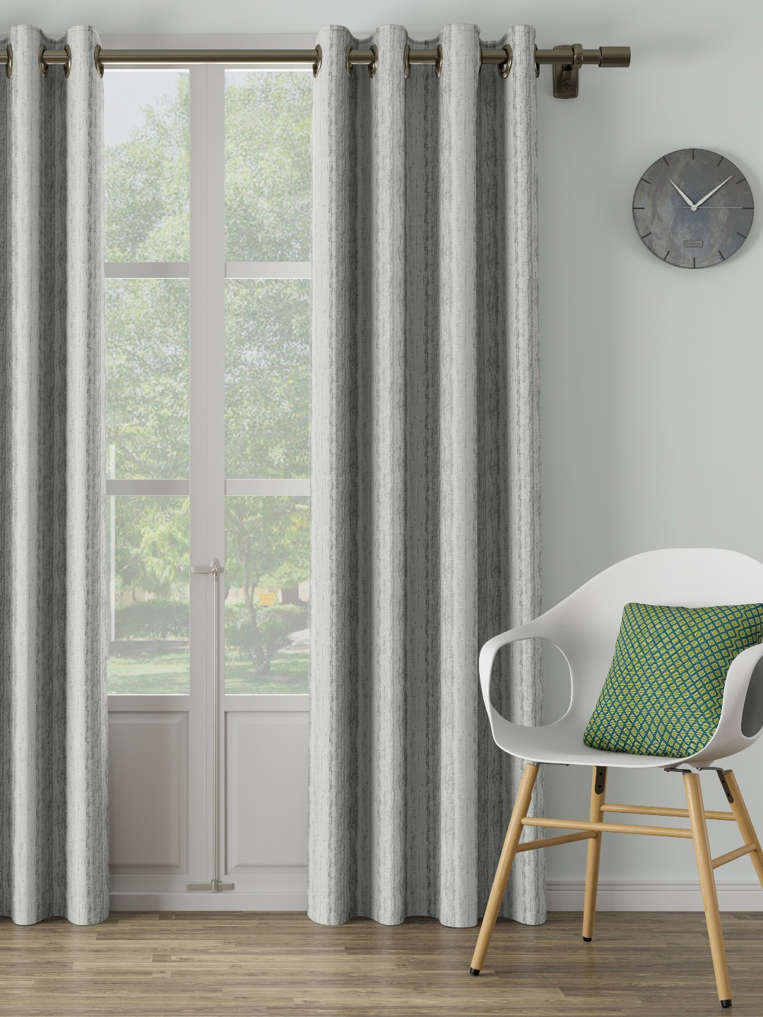 

DDecor Grey Single Sheer Curtain