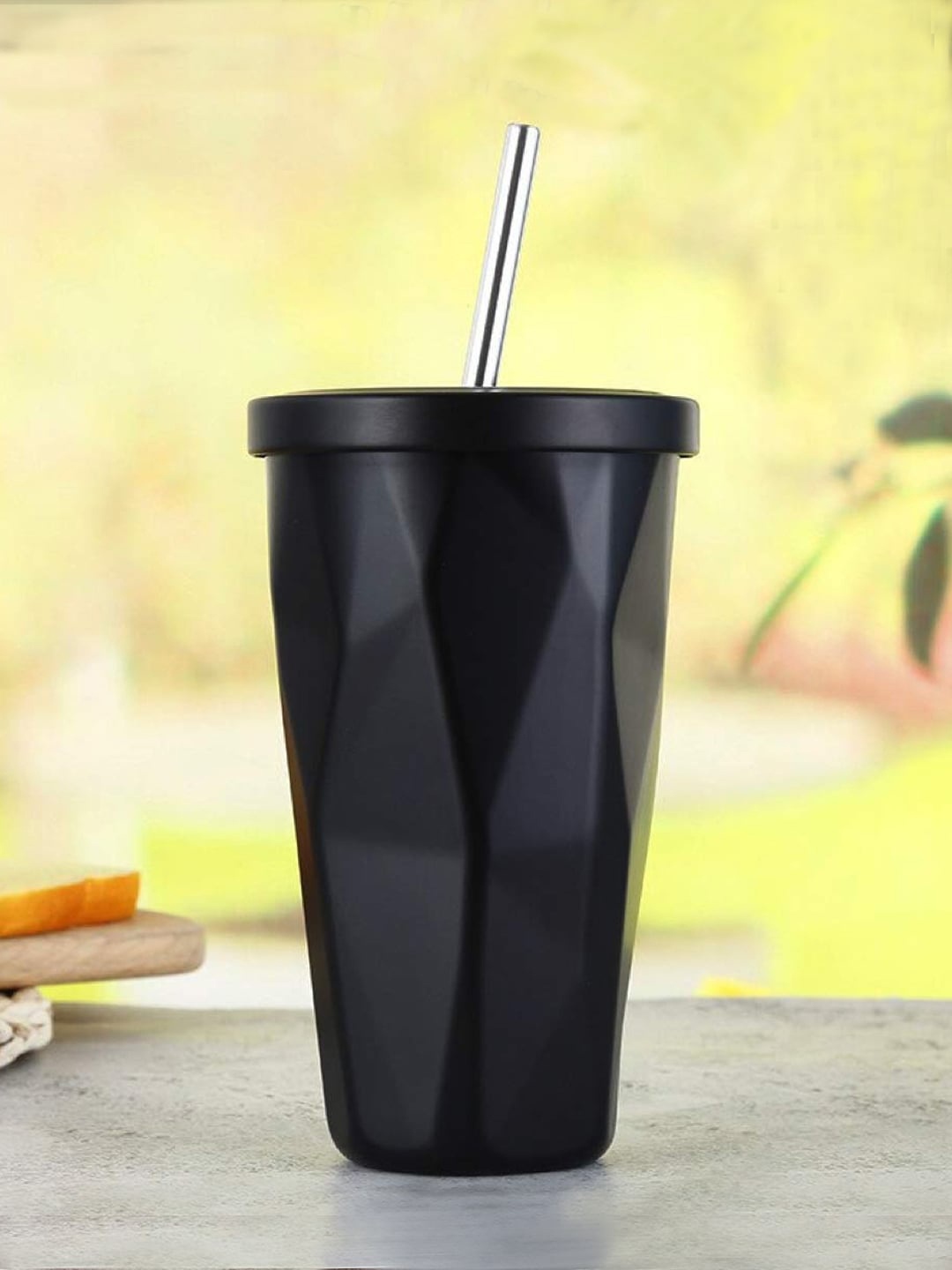 

INCRIZMA Black Solid Stainless Steel Mugs Set