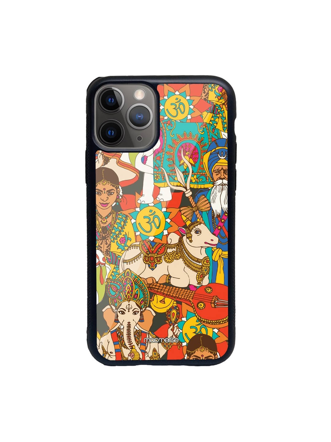 

macmerise Orange & Yellow Namaste India Printed iPhone 11 Pro Max Back Case