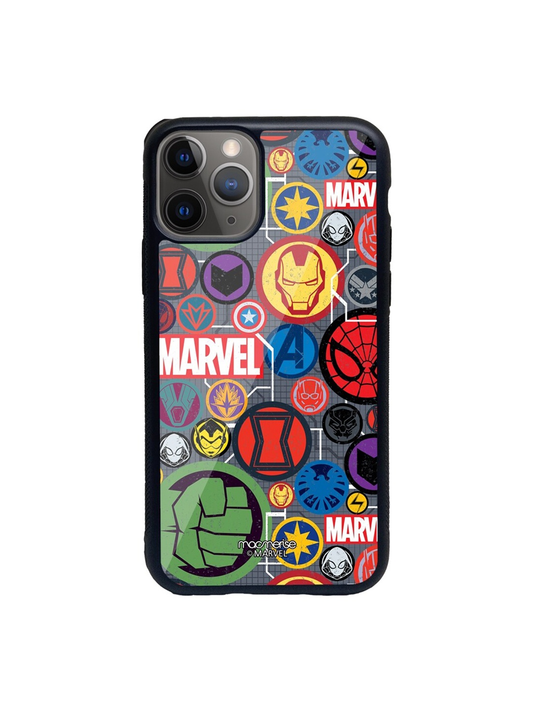 

Macmerise Black & Red Marvel Iconic Mashup Glass iPhone 11 Pro Max Phone Case