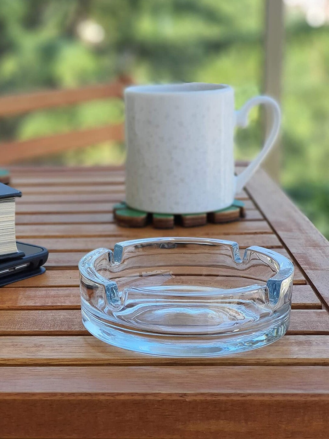 

INCRIZMA Set Of 2 Transparent Solid Ash Trays