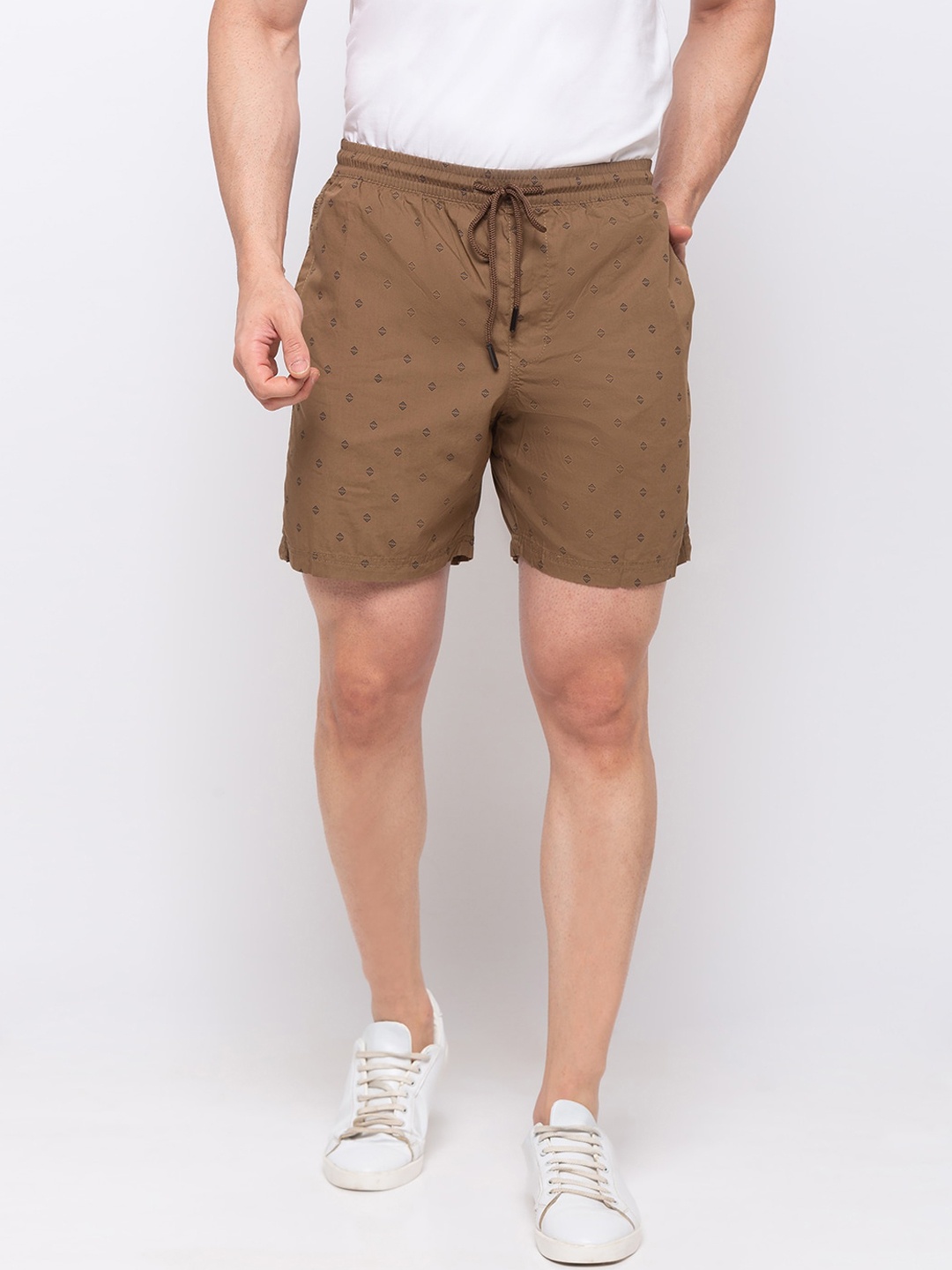 

Status Quo Men Brown Printed Regular Fit Shorts